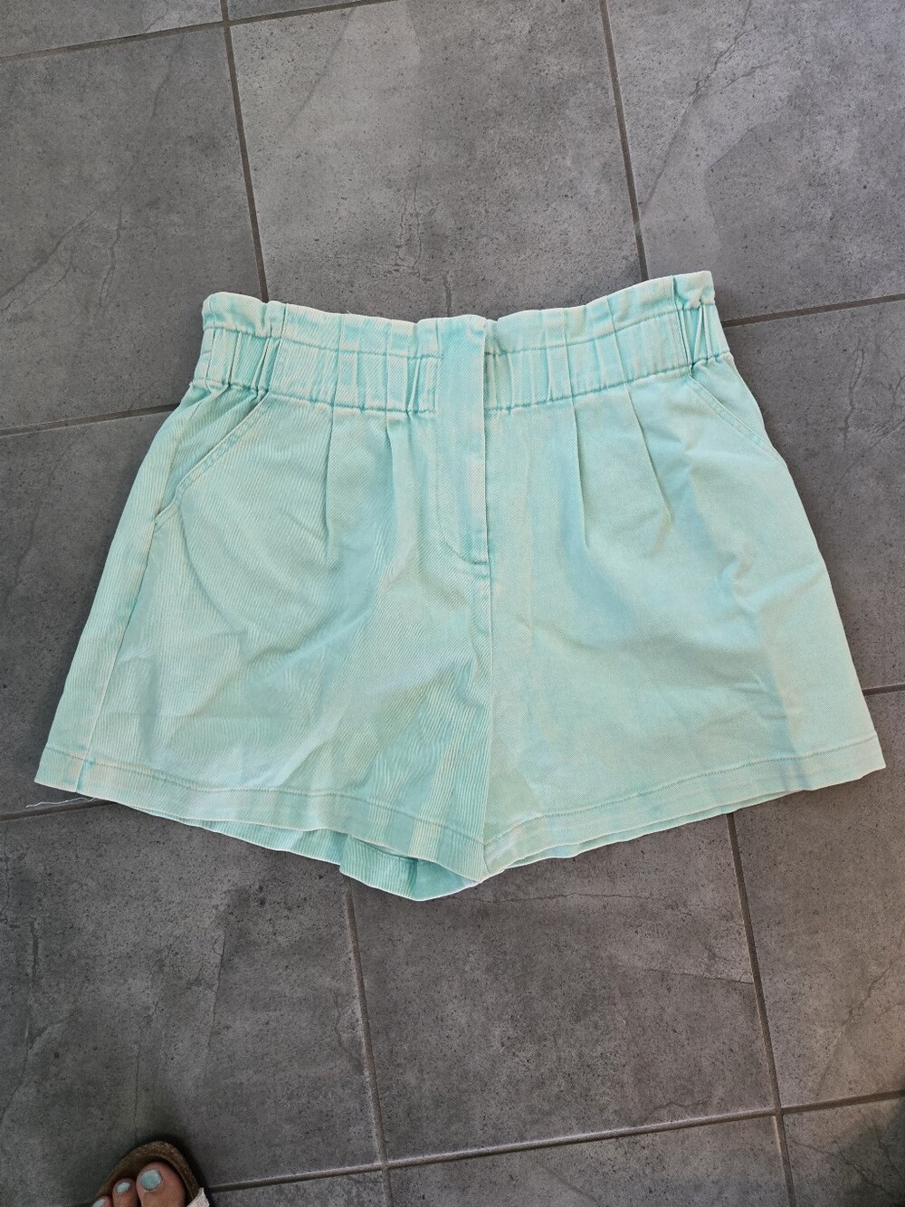 Skies Are Blue High-Waist Mint Shorts